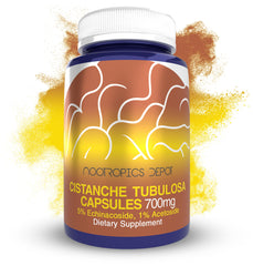 Front view of Nootropics Depot Cistanche tubulosa capsules bottle