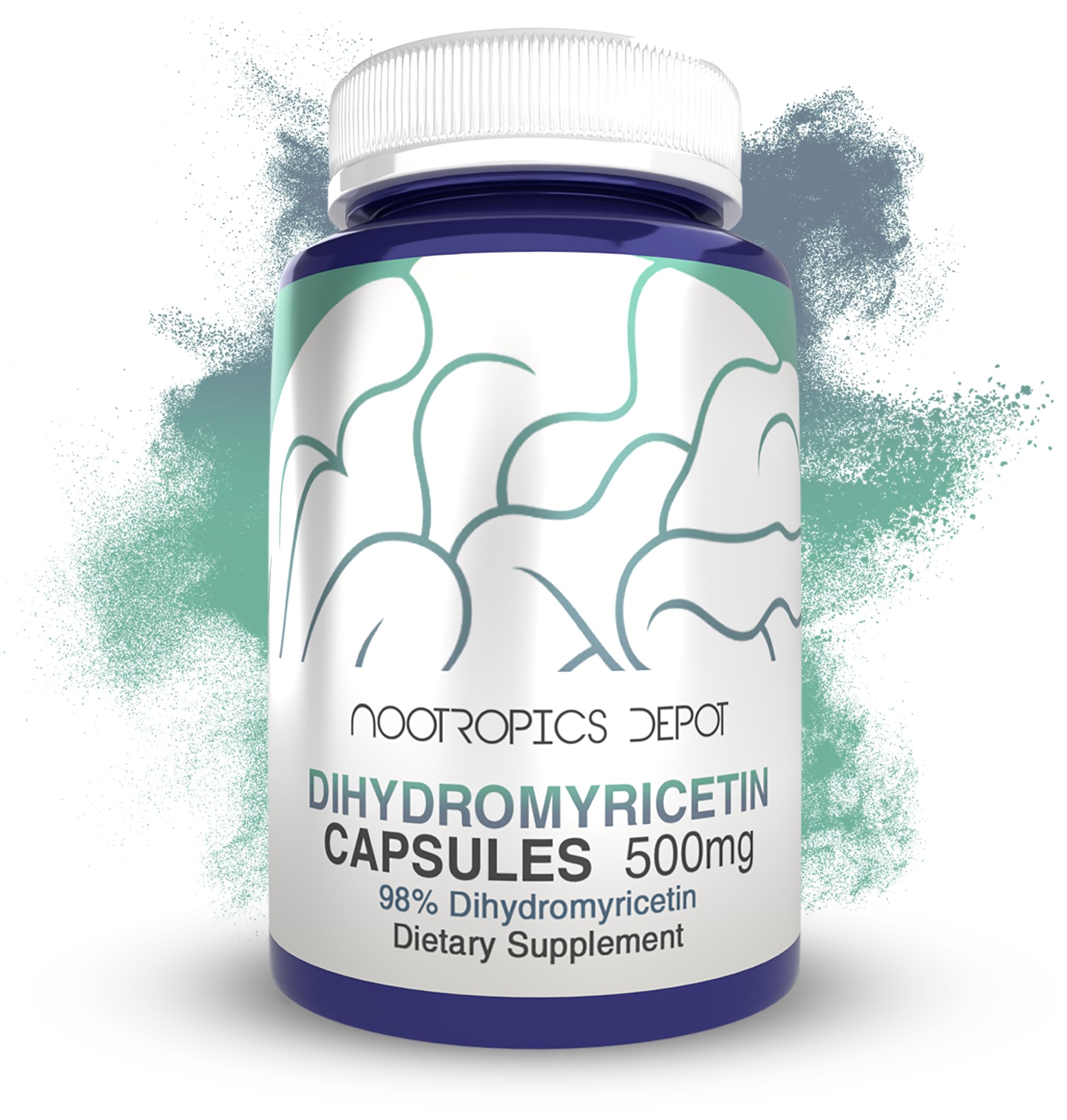 Nootropics Depot DHM 500mg capsule bottle front view