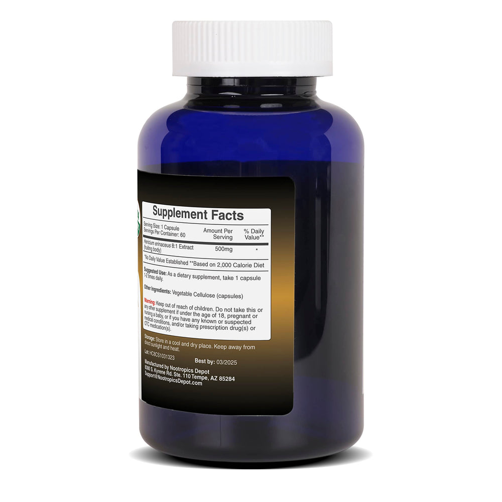 Lab-tested quality seal for Nootropics Depot Lions Mane