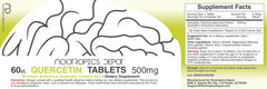 Quercetin Tablets 500mg bottle close-up