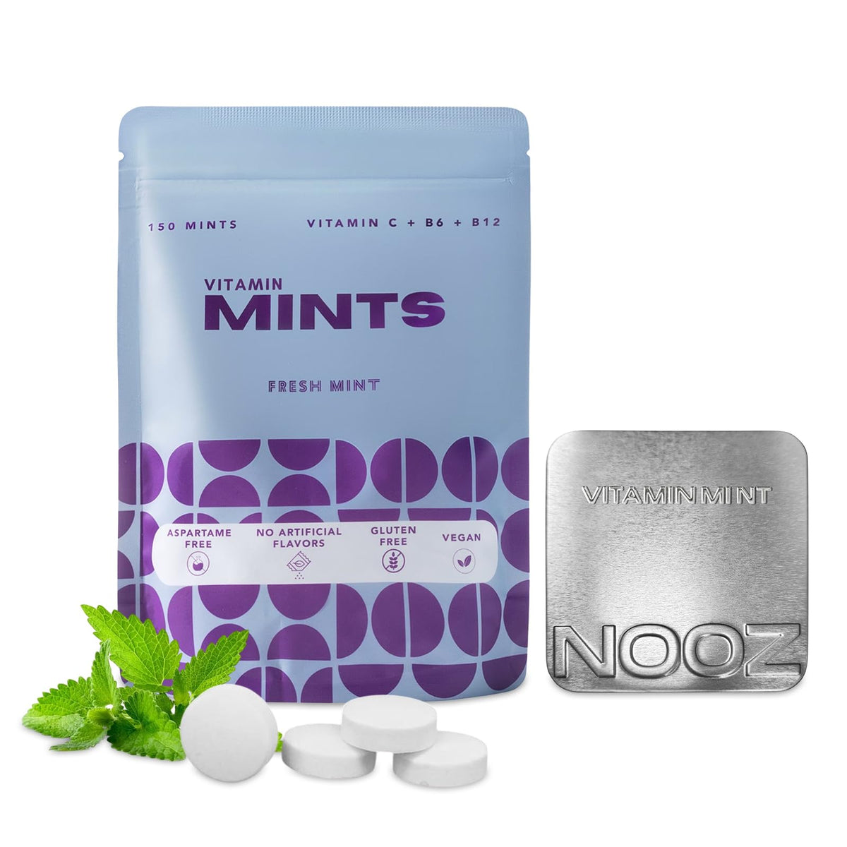 NOOZ Vitamin Mints bottle front