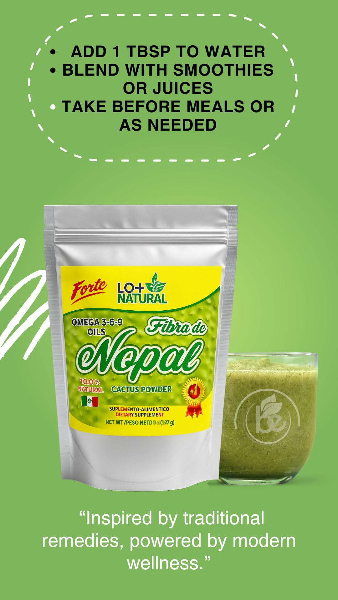 Nopal Fiber powder supporting digestive health
