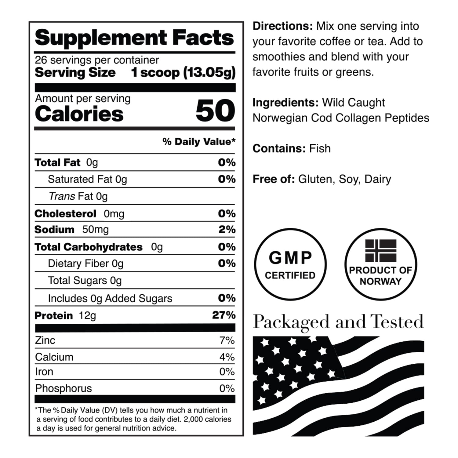 Close-up of packaging and scoop