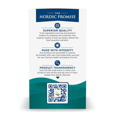 Close-up of Nordic Flora Probiotic Comfort label