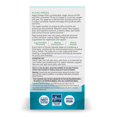 Certified vegan Algae Omega label