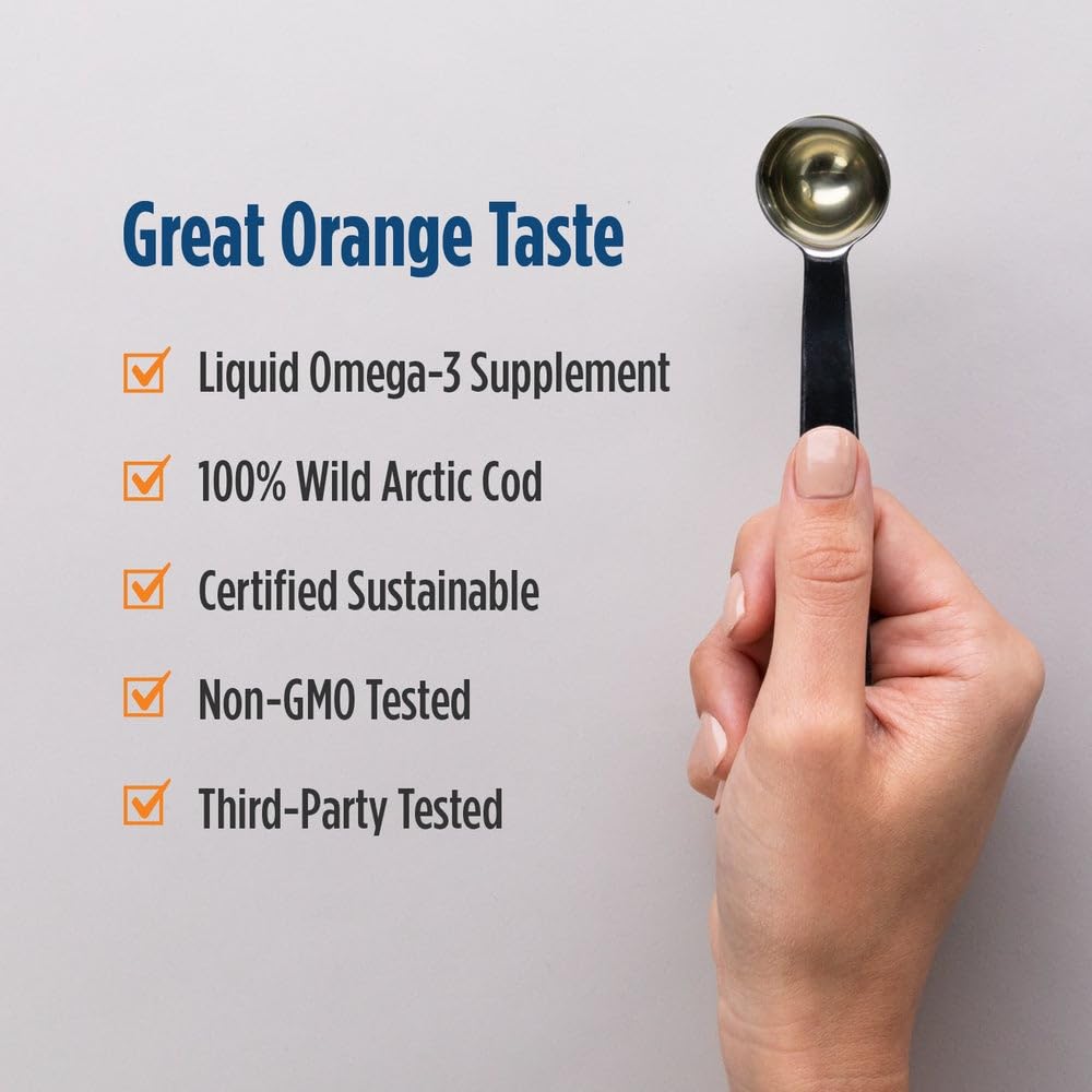 Ingredients list for Nordic Naturals Arctic Cod Liver Oil Orange