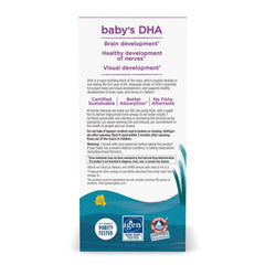 Omega-3 DHA and Vitamin D3 label for Nordic Naturals Baby's DHA