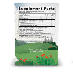 Close-up of Nordic Naturals Nordic Flora Probiotic Powder sachets
