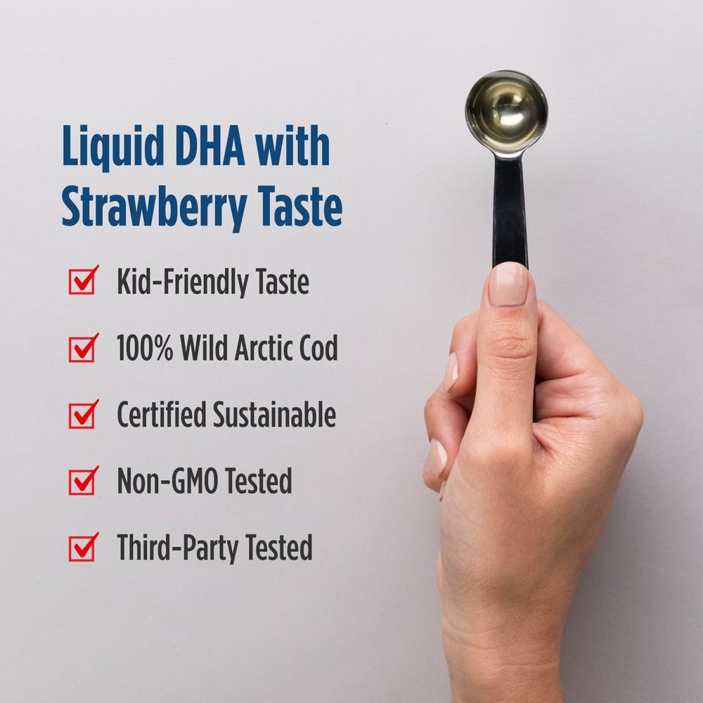Nordic Naturals Children's DHA strawberry is non-GMO and dairy-free.