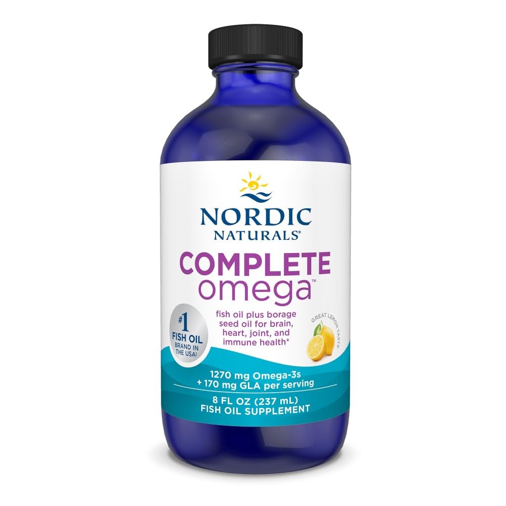 Nordic Naturals Complete Omega lemon bottle for daily omega-3 support.