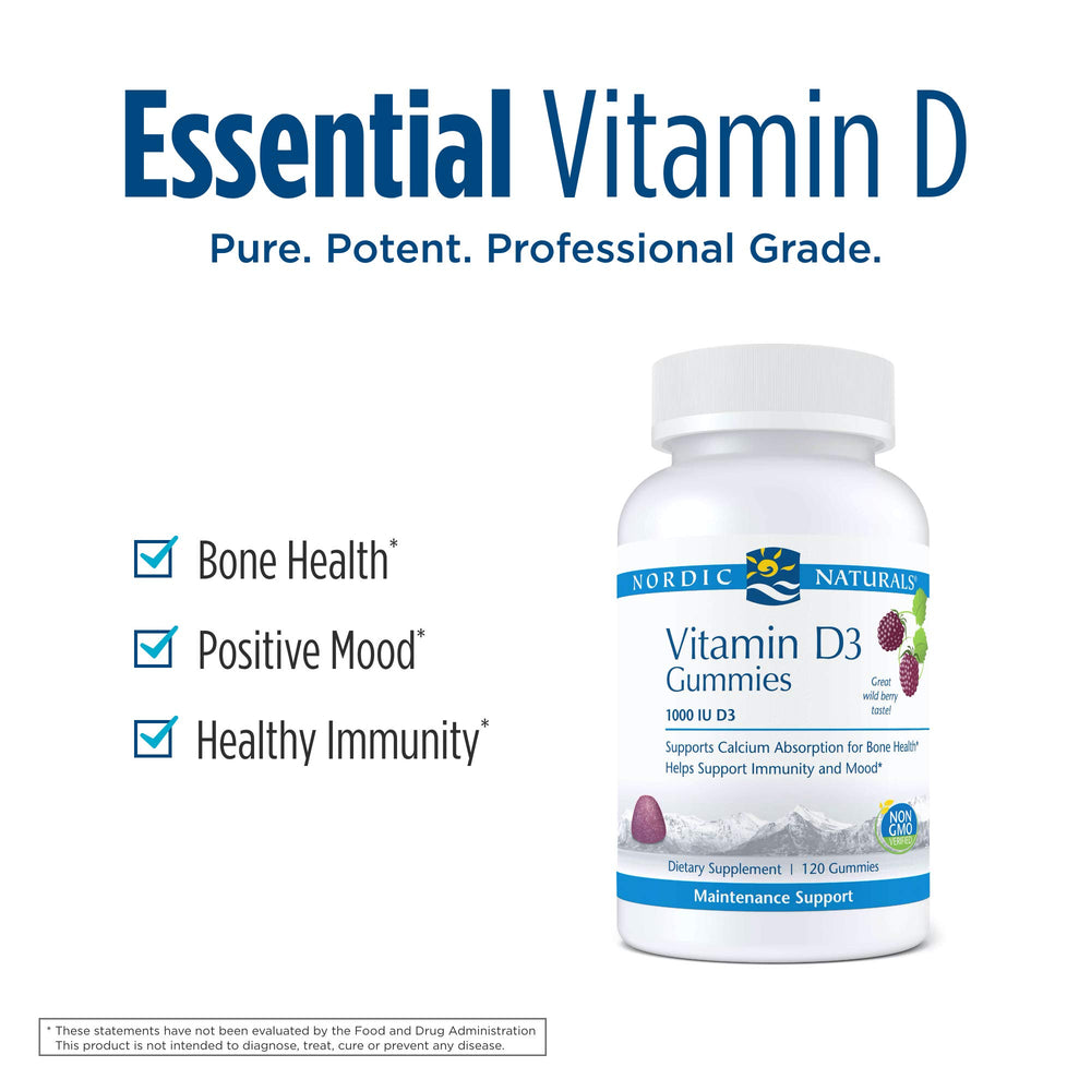 Serving size for Nordic Naturals D3 gummies