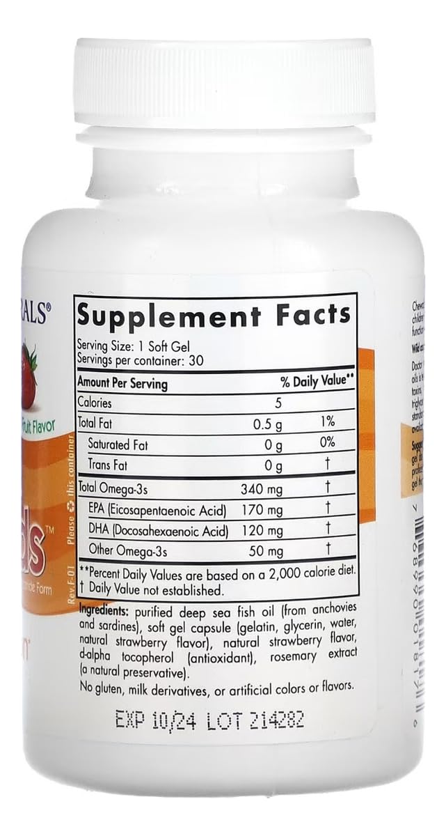 Nordic Naturals Daily Omega Kids soft gels — kid-friendly chewable option for daily omega-3 intake