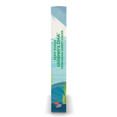 Allergen-free, vegan DHA gummy packaging details