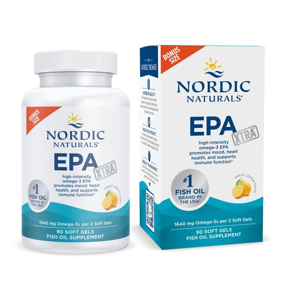 Nordic Naturals EPA Xtra Lemon bottle with label