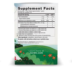 Single pixie probiotic packet opened showing berry powder