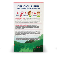 Close-up of 3 Billion CFU per packet label