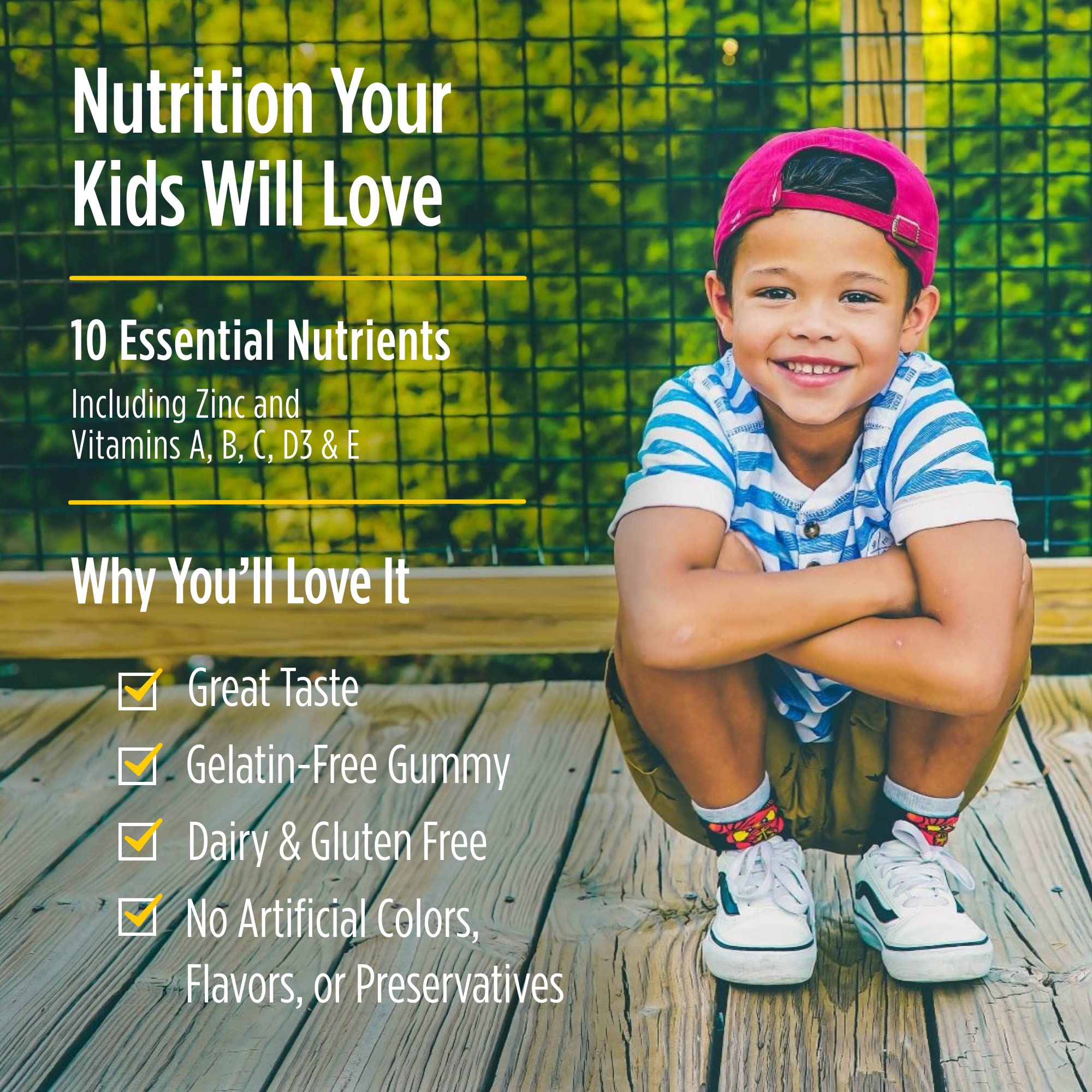 Non-GMO vegetarian multivitamin suitable for kids