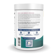 Ingredients panel for Nordic Flora Prebiotic Powder
