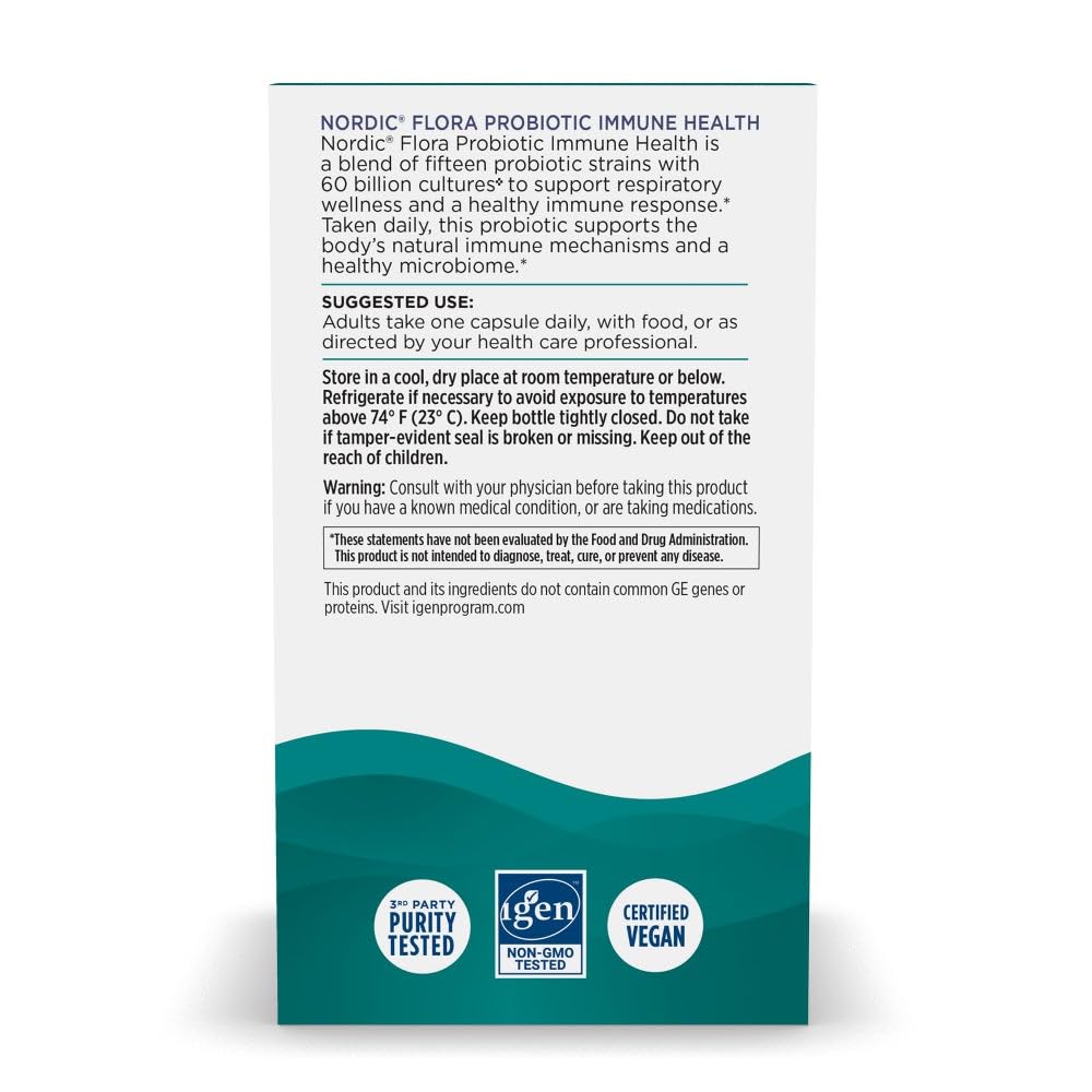 Vegan, non-GMO probiotic formula with 30 servings