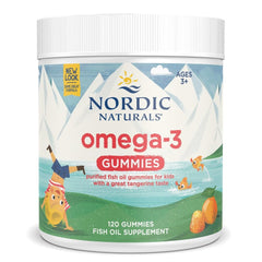 Hero image of Nordic Naturals Omega-3 Gummies Tangerine bottle with 120 gummies
