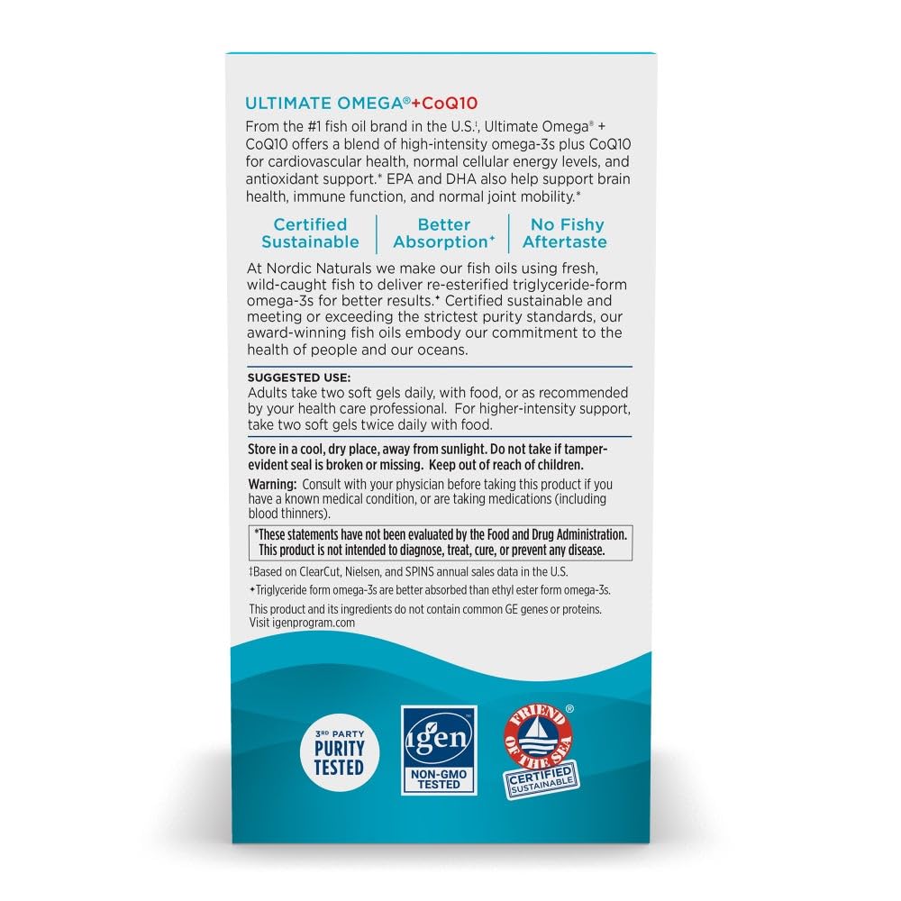 Back of Nordic Naturals bottle showing ingredients