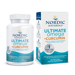 Nordic Naturals Omega Curcumin Lemon bottle label - 60 soft gels