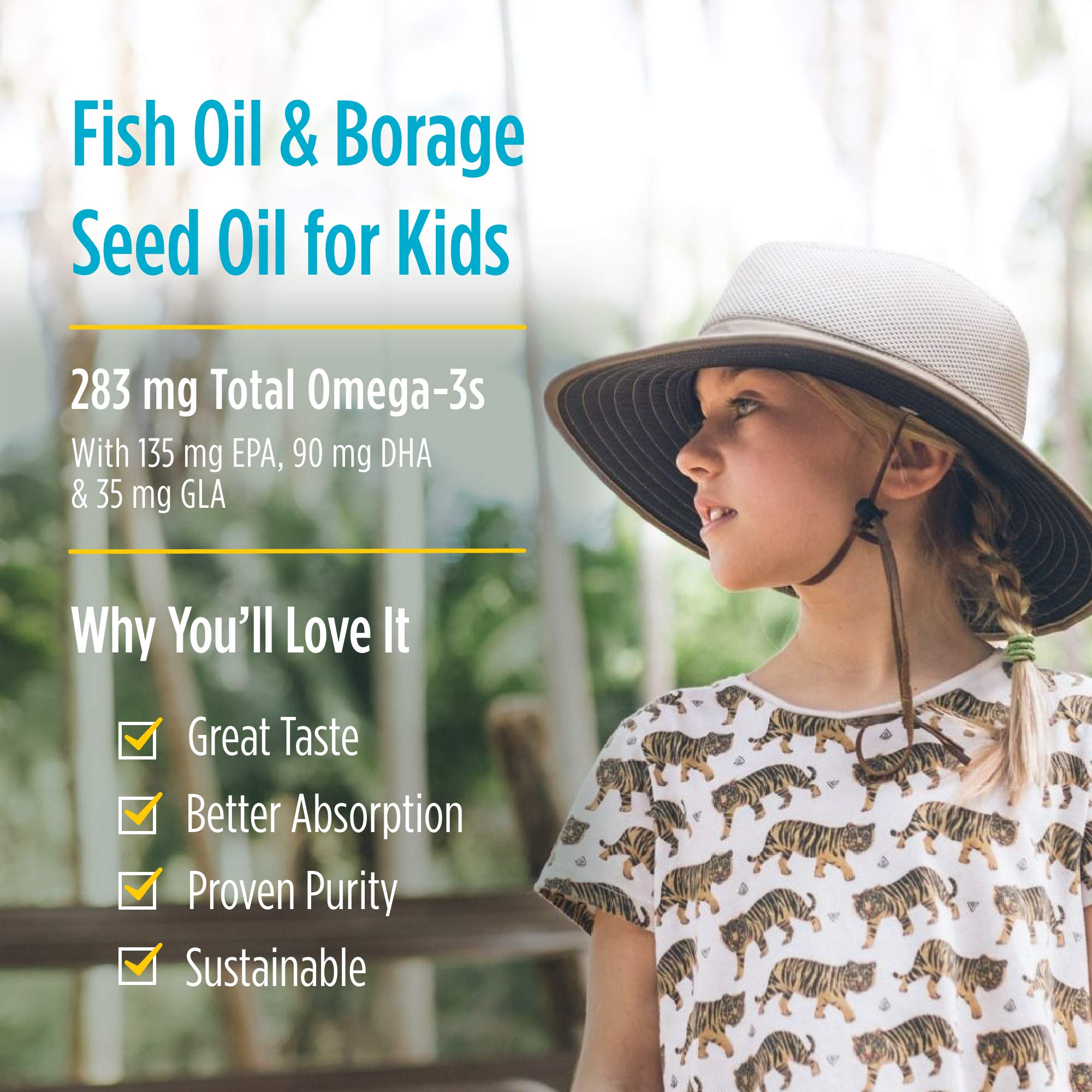 Third-party purity and freshness seals on bottle