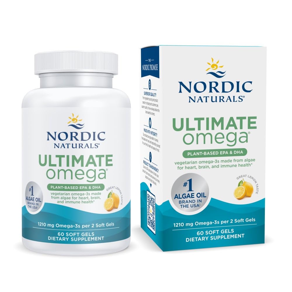 Nordic Naturals Plant Based Ultimate Omega Lemon bottle label