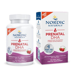 Nordic Naturals Prenatal DHA Strawberry bottle label