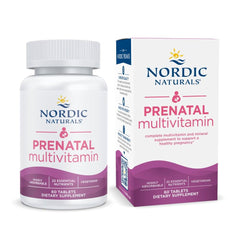 Bottle of Nordic Naturals Prenatal Multivitamin for Women with label