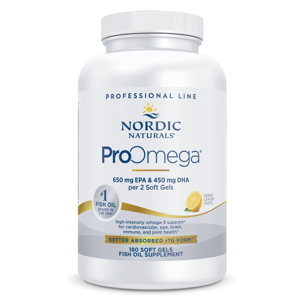 Nordic Naturals ProOmega Lemon Flavor bottle and label