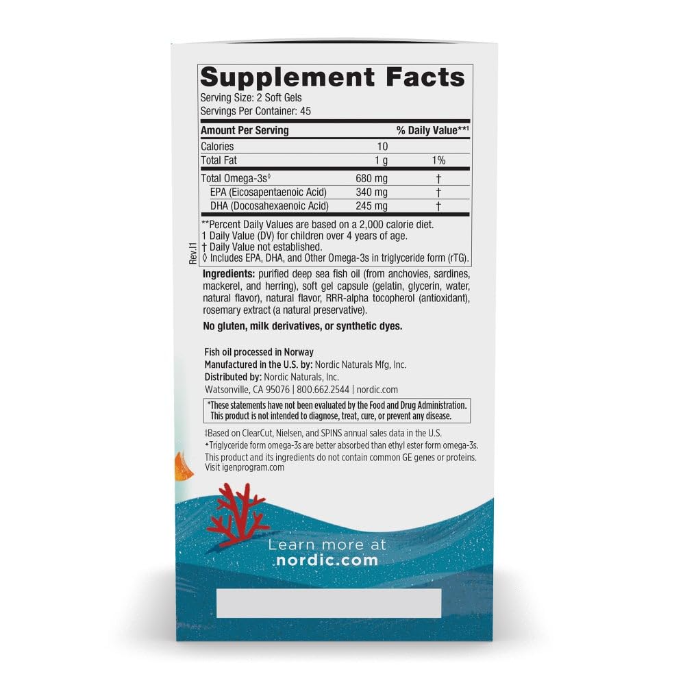 Closeup of Nordic Naturals Ultimate Omega Jr mini soft gels strawberry flavor