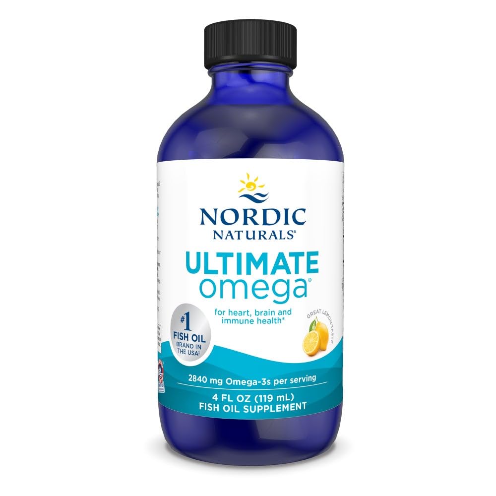 Nordic Naturals Ultimate Omega Liquid Lemon 4 oz bottle