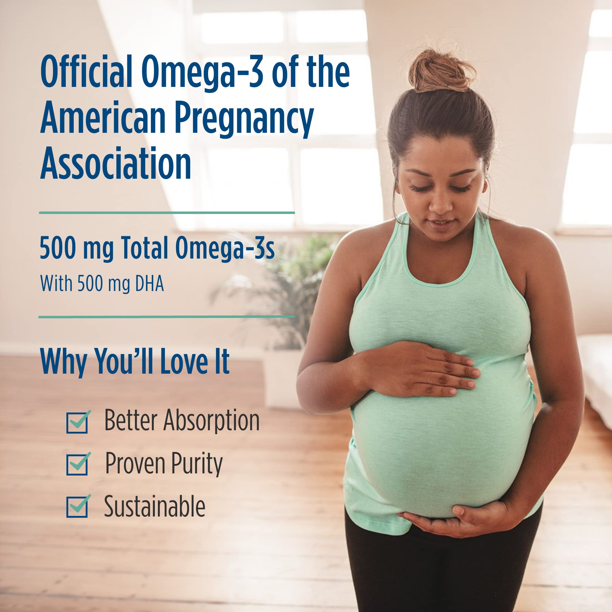 Unflavored vegan Prenatal DHA soft gels