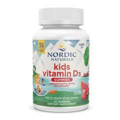Nordic Naturals Vitamin D3 Gummies Kids bottle with Wild Watermelon Splash flavor