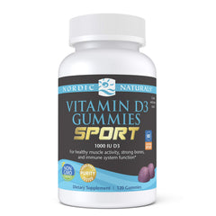 Nordic Naturals Vitamin D3 Gummies Sport Wild Berry bottle front