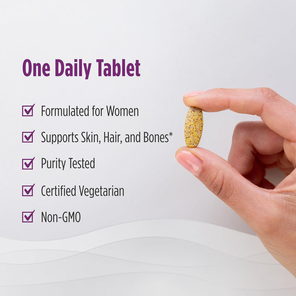 Nutrition facts panel for Nordic Naturals Women’s Multivitamin One Daily