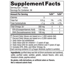 Close-up of Tutti Frutti flavored Fishies softgels