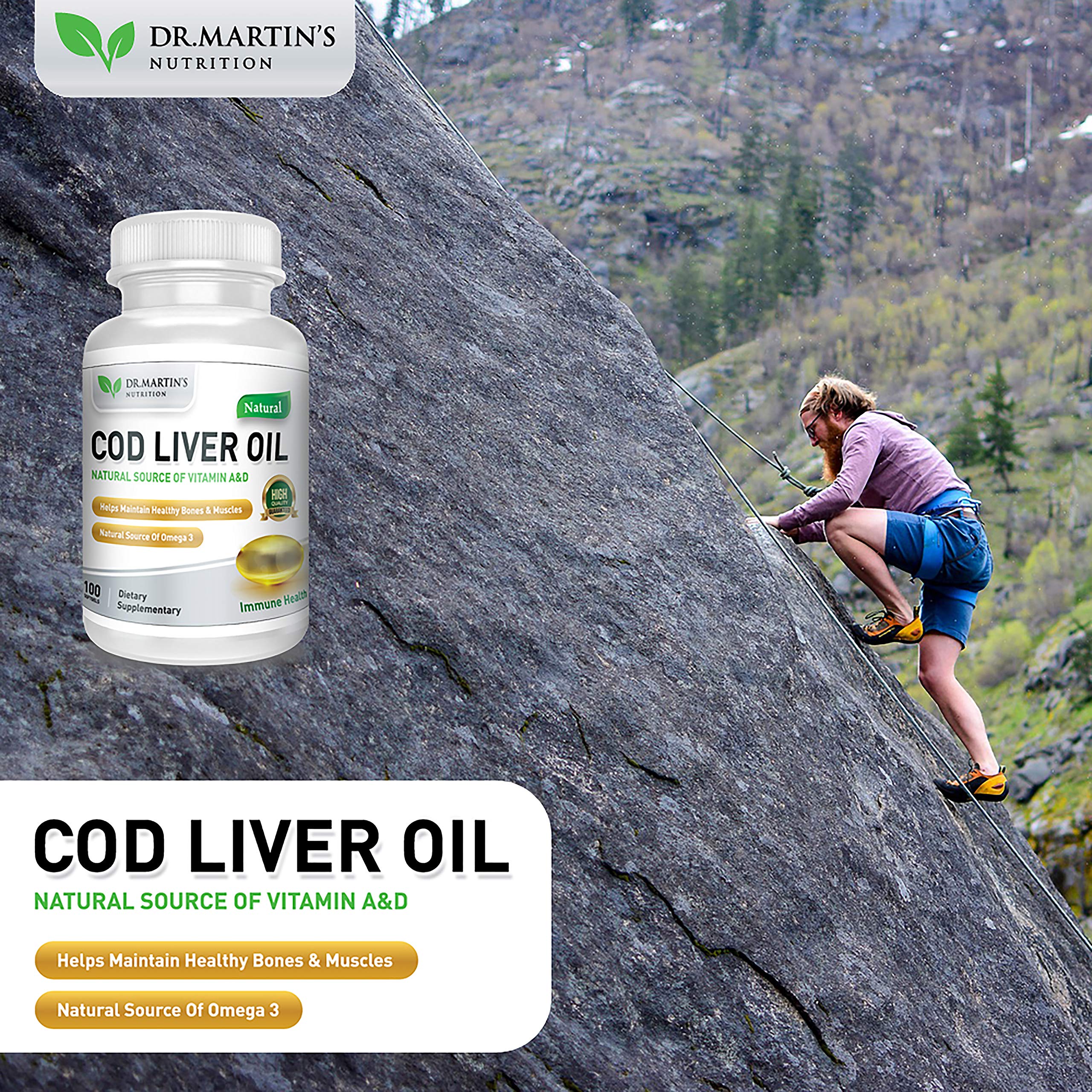 Nordic sourced cod liver oil bottle