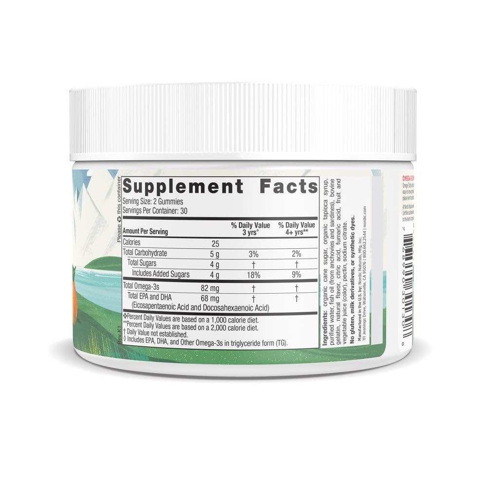 Close-up of a Tangerine-flavored gummy