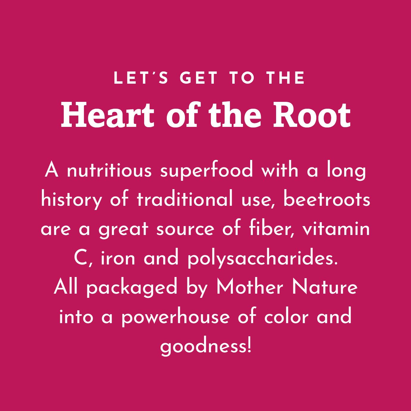 Beet root grown in North America