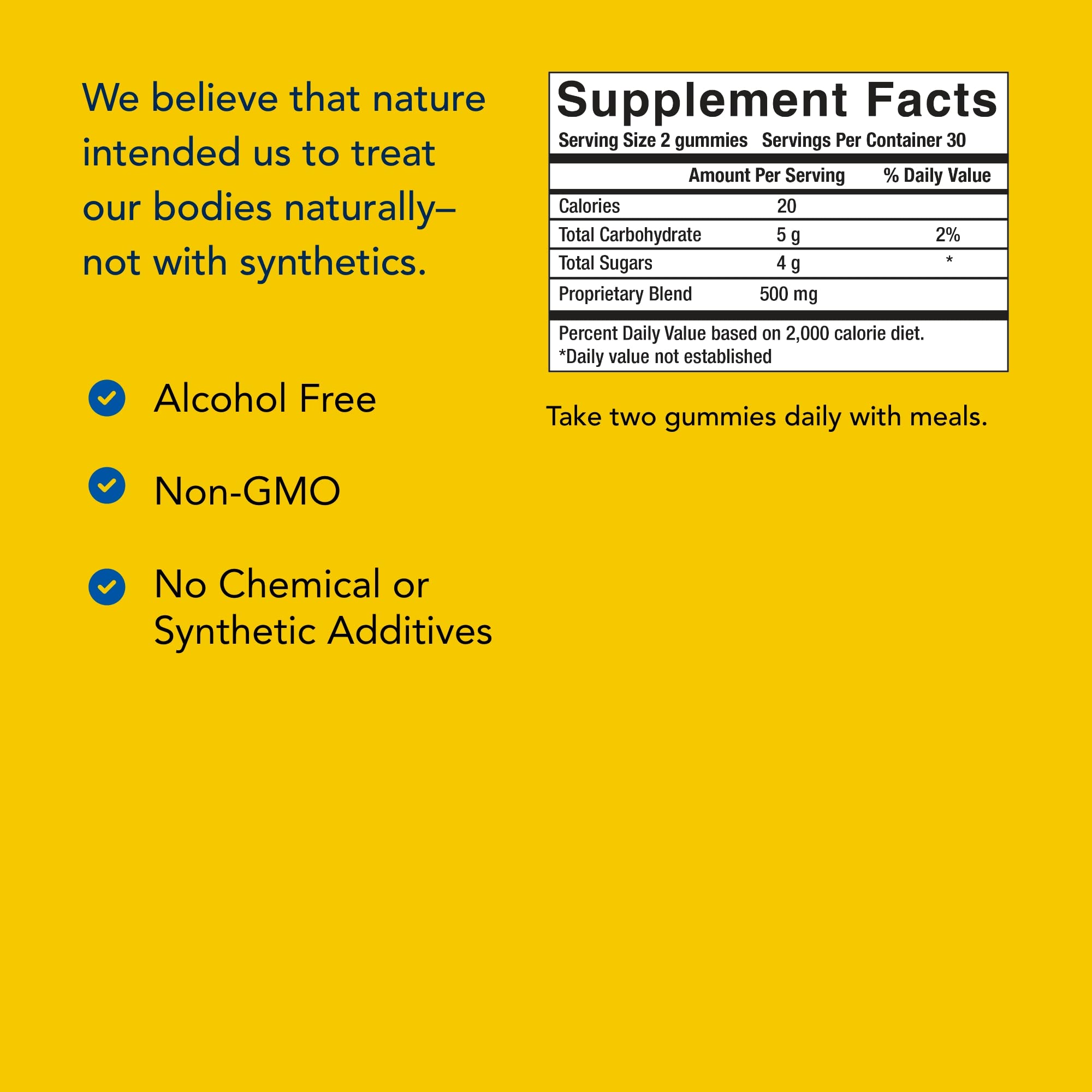 Ingredient highlights: organic yacon and coconut blossom nectar