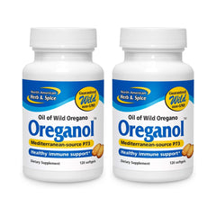 Oreganol P73 Pack of 2 – front view with 120 softgels