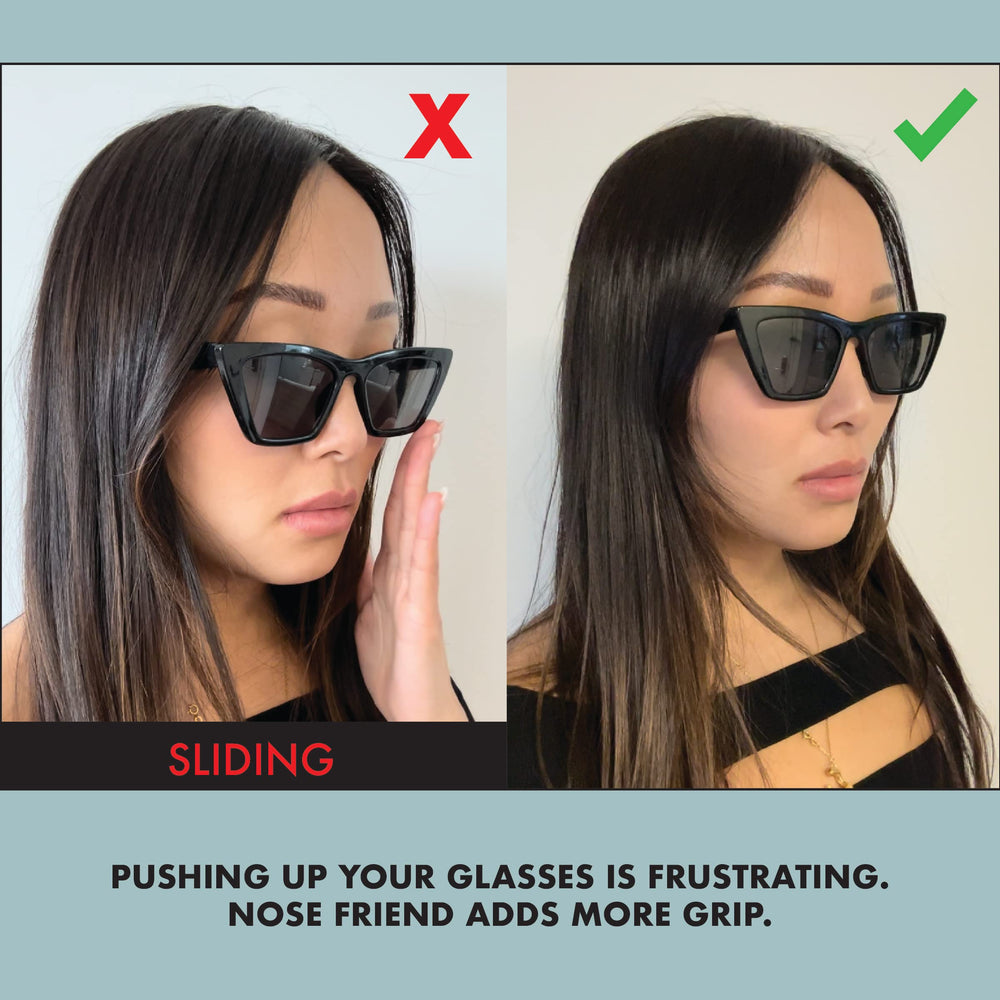 Five pairs of NOSE FRIEND clear nose pads with resealable pouch