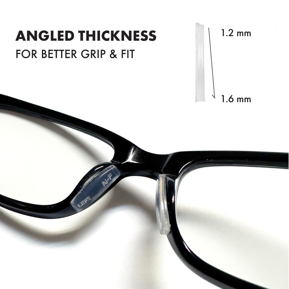 Angled-height Nose Pad Grips for Better Fit