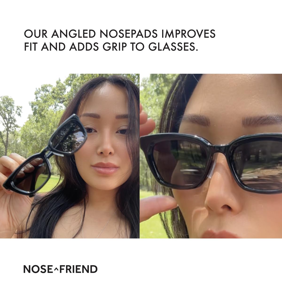 Clear Nose Pads Pack - 10 Pairs with Travel Bag