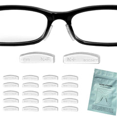 NOSE FRIEND Dimension Lift & Grift Nose Pad Grips - 10 Pairs, Clear for Glasses