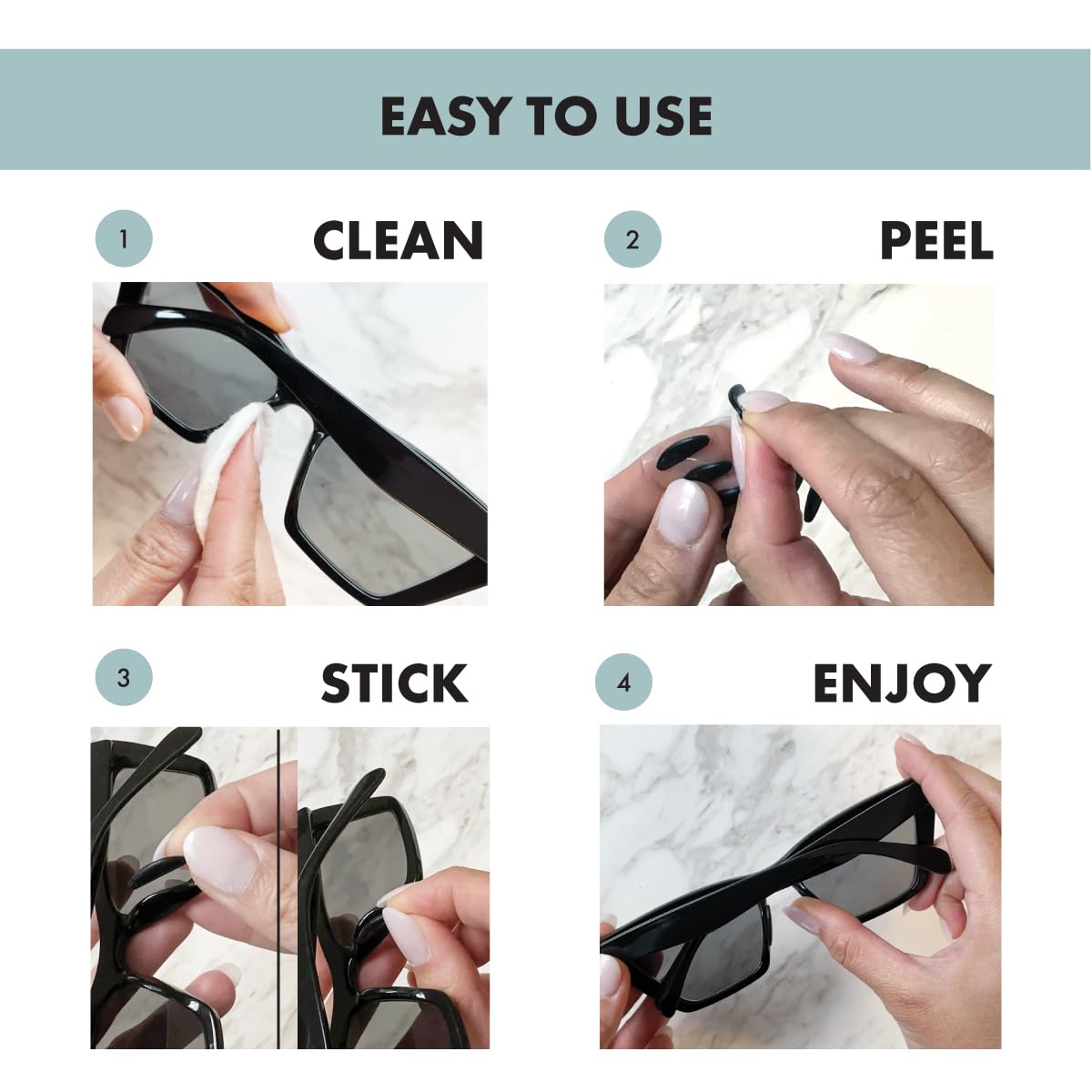 Ideal for Low Nose Bridges - Additional Lift and Grip
