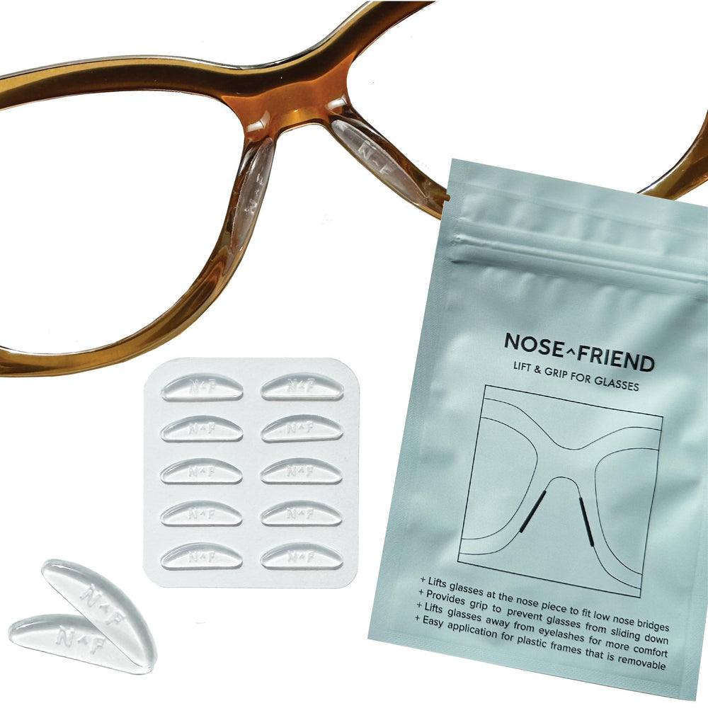 Close-up of NOSE FRIEND ultra-thin 1.2mm clear nose pads