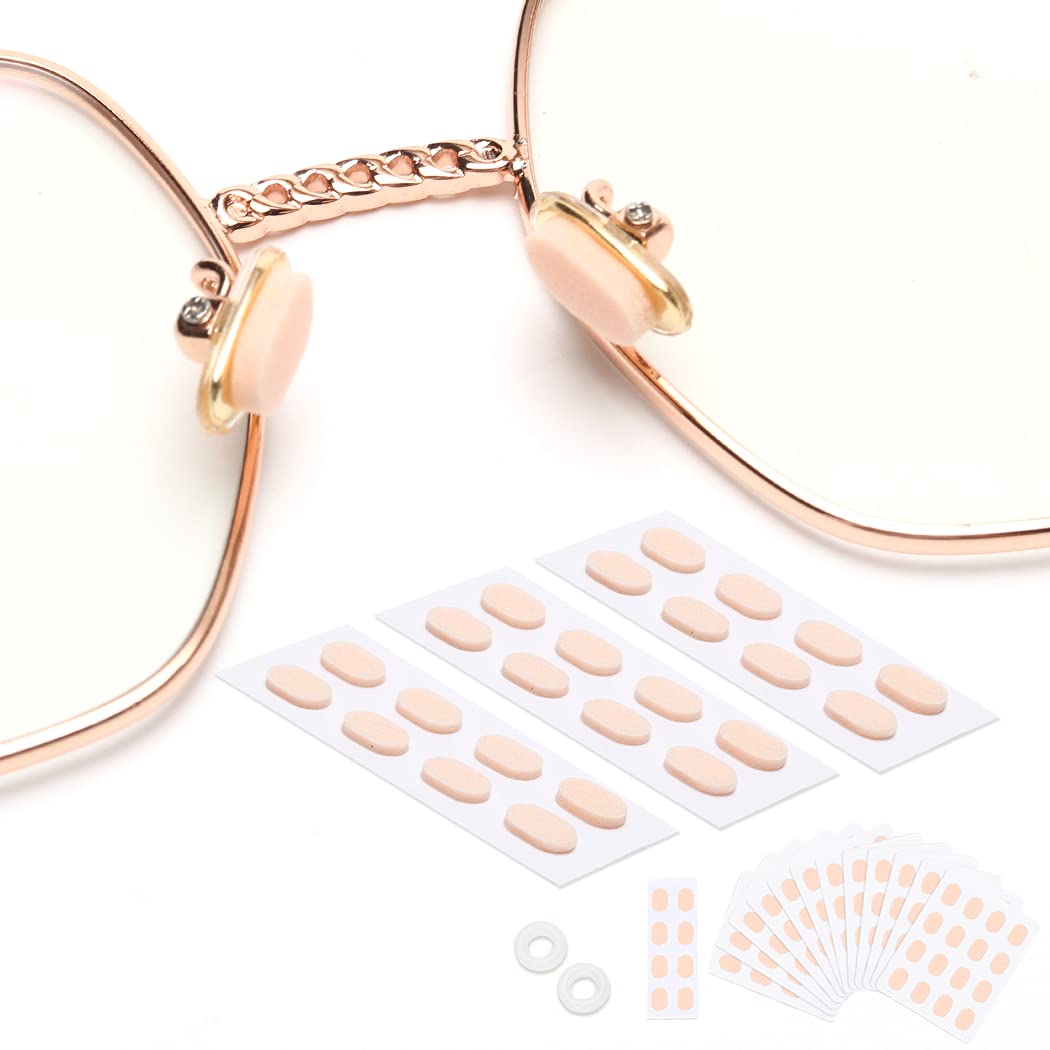 Nude color soft foam nose pads for eyeglasses